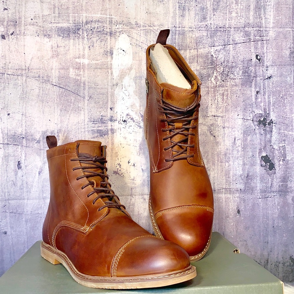 New Timberland Mens Coblton Zip Bt Brown - Picture 3 of 6